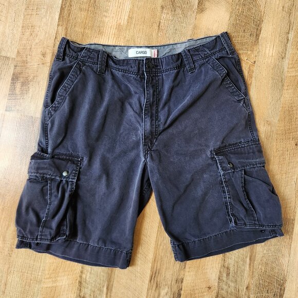 Levi's Cargo Shorts Black Men's W40 with Snap Pockets - Picture 1 of 16